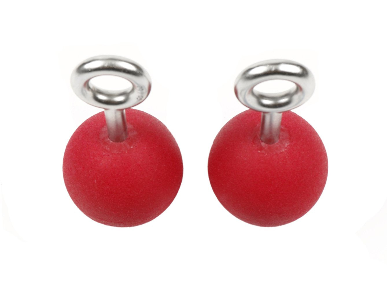 Atomik Climbing 2.5 Inch Hanging Ninja Balls Set of 2 in Red