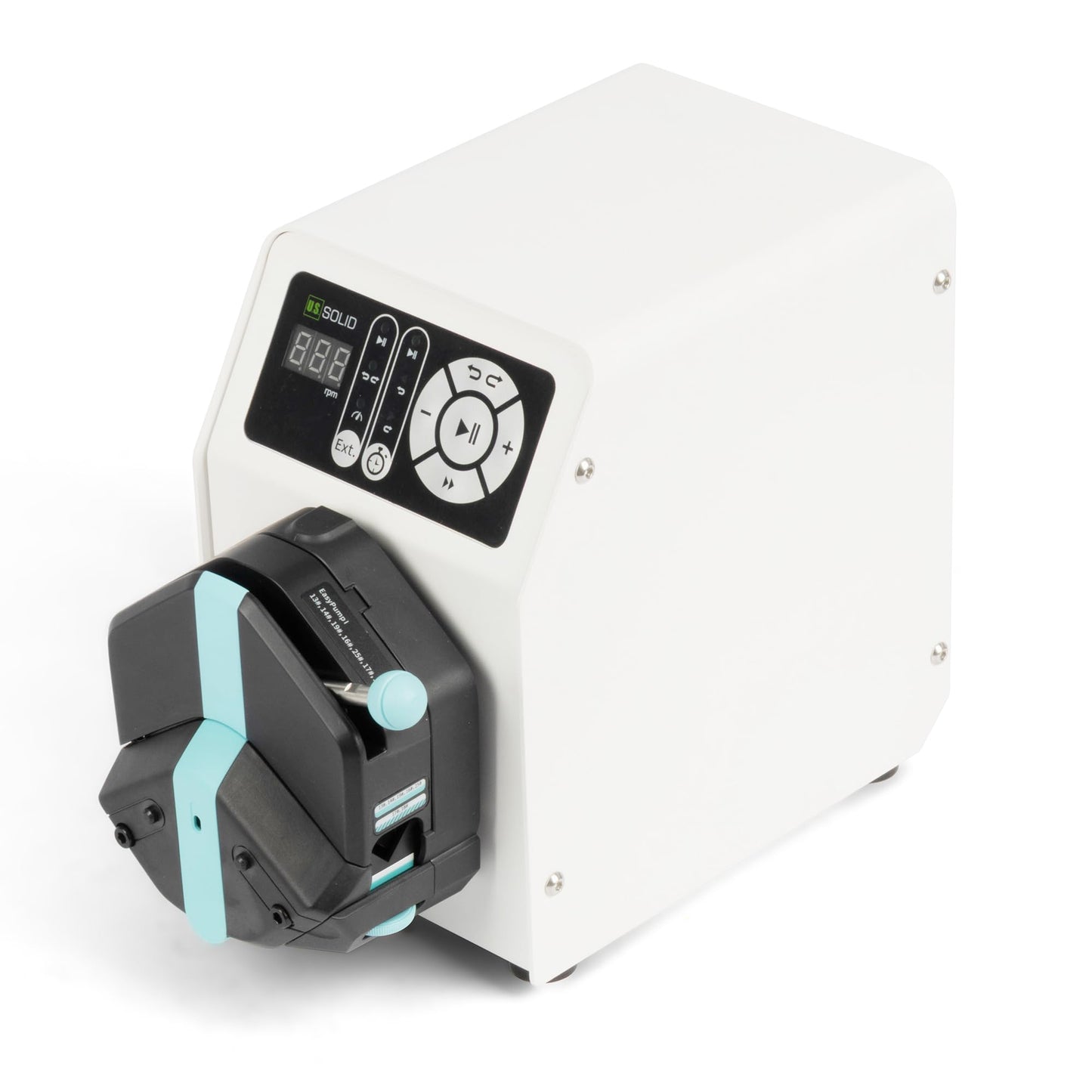 U.S. Solid Single-Channel Variable-Speed Peristaltic Pump – 0.1-150 RPM (0.18-270 mL/min) with 2 Tubing Sizes (15#,24#) Ideal for Lab, Industrial, and Medical Applications
