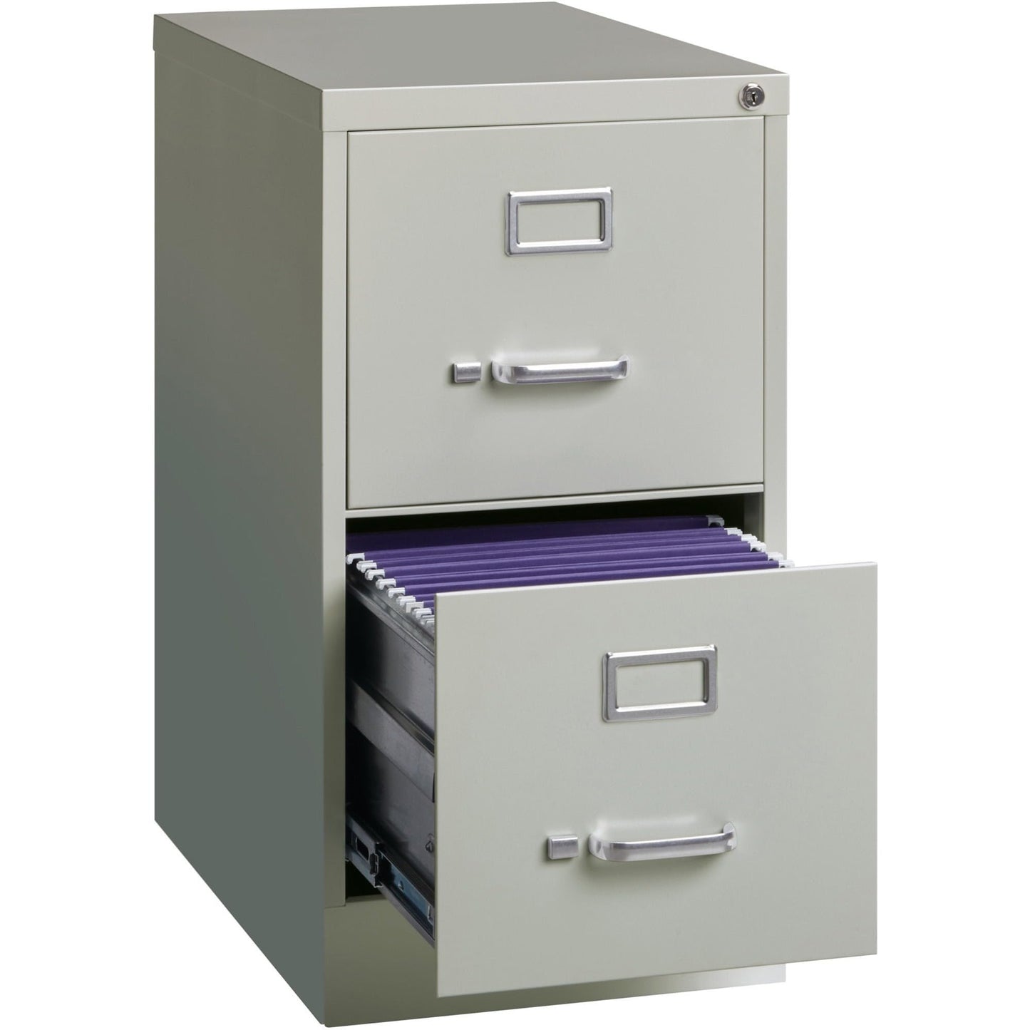 Lorell LLR42292 2-Drawer Vertical File, 15" x 22" x 28, Light Gray