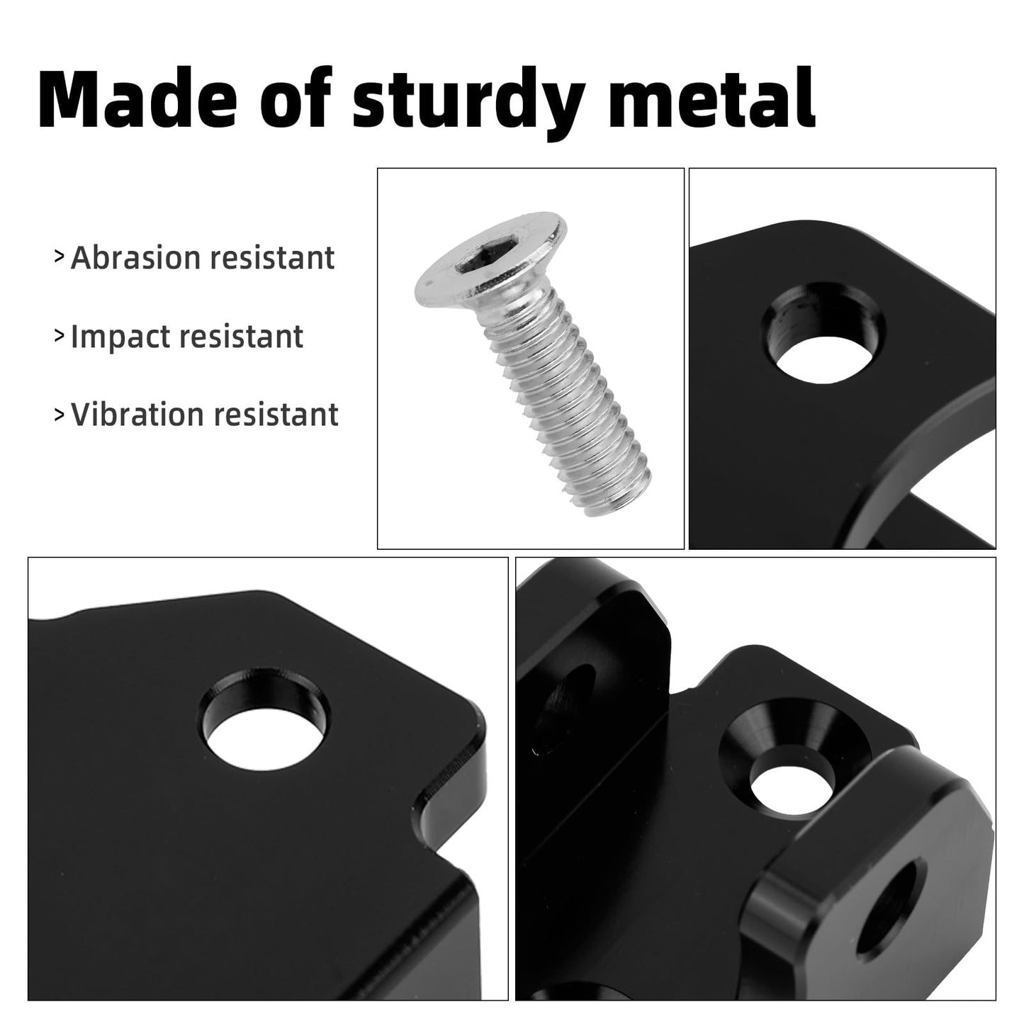 2pcs E-Dirt Bike Foot Pegs Bracket Holder, Dirt Bike Foot Pegs Pedal Bracket with 4 Screws Compatible with Tuttio Tutti Soleil 01 Electric Motorcycle Mount Accessory
