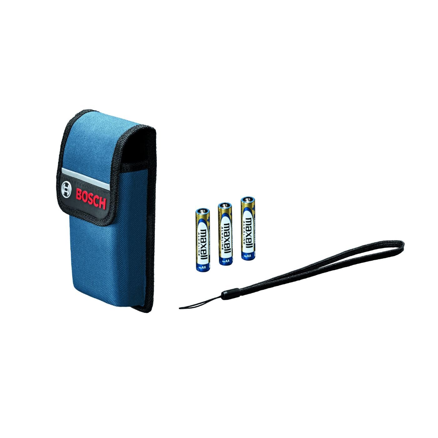 BOSCH GLM400C 400 Ft Blaze Outdoor Connected Laser Measure with Viewfinder, Includes 3 AA Batteries, Hand Strap, & Pouch