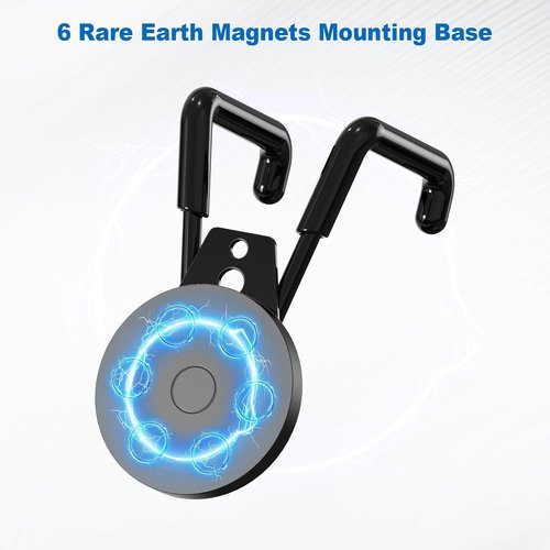 Heavy-Duty Magnetic Garage Hooks by [Brand Name] - Strong, Anti-Scratch Tool Holders | 2-Pack for Garage & Workshop Storage