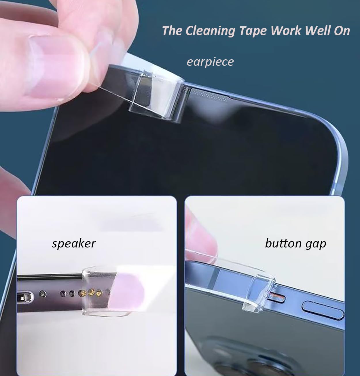 Selfdefine 4, Cell Phone Cleaning Tools for iPhone Charging Port Dust Remover Tape, Phone Speaker Cleaner Accessory Kit