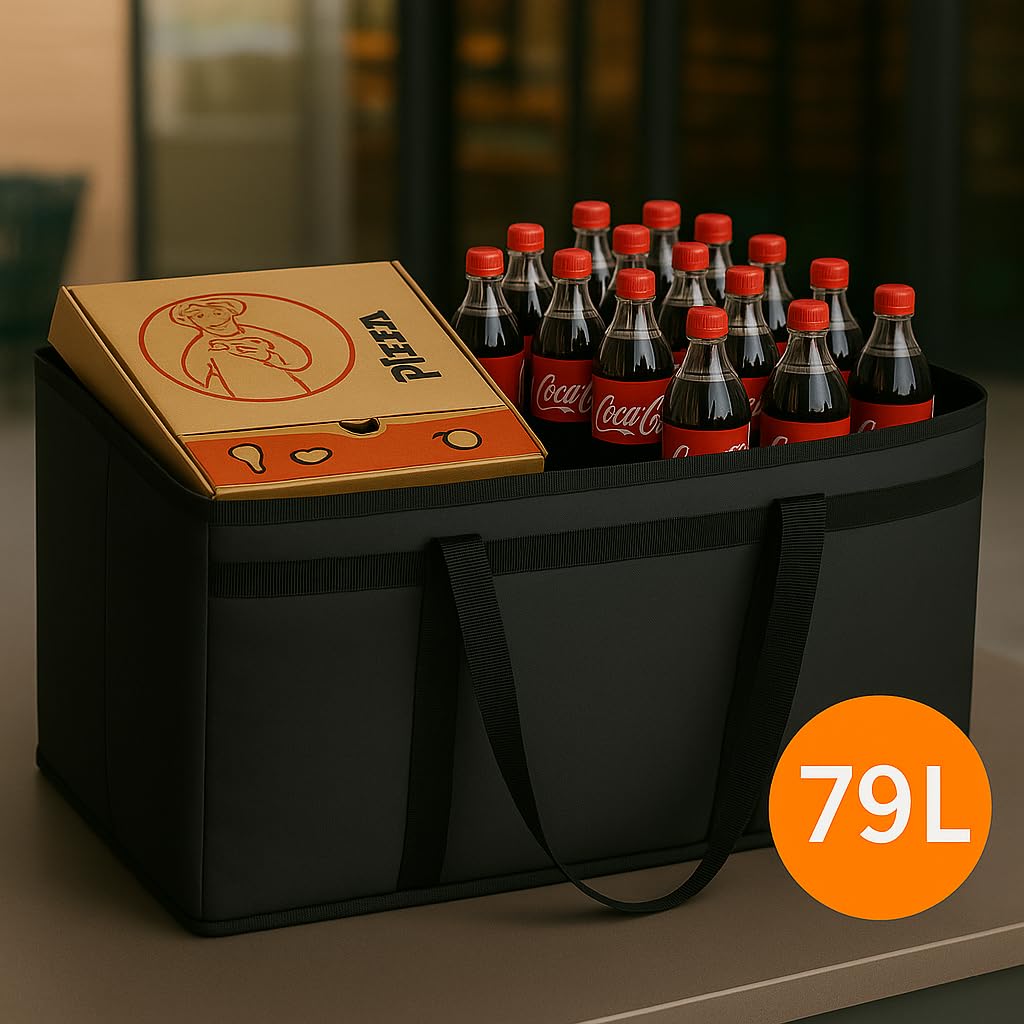 musbus Additional Bottom Plate XXXL Insulated Food Delivery Bag Cooler Bags heavy duty Catering Therma for doordash Keep Food Warm