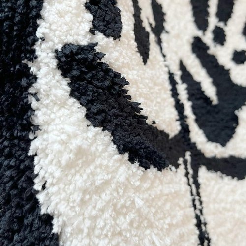 LAKEA Tufted Bathroom Rug - Soft, Non-Slip, Absorbent Handmade Carpet | 23.6" x 21.7" Handprint Design