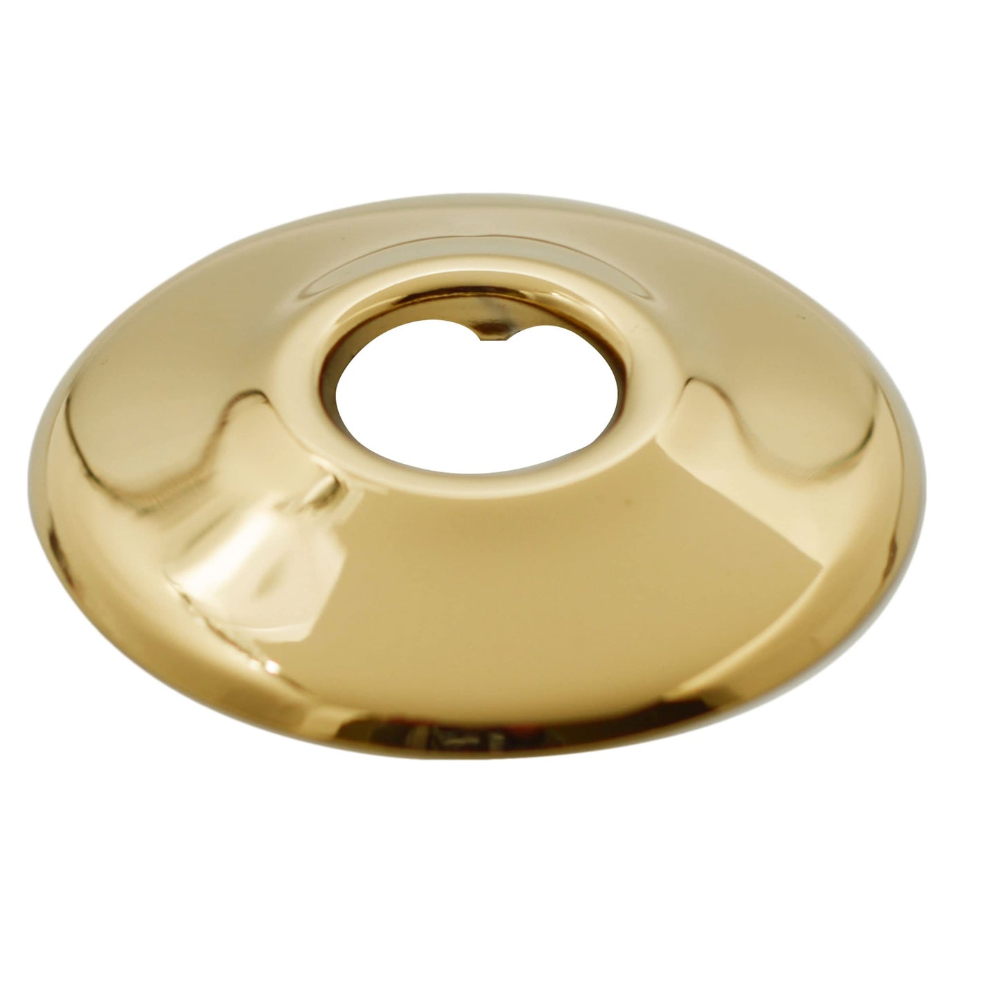 Westbrass D103K12-6-01 1/2" IPS x 3/8" OD x 12" Corrugated Riser Supply Line Kit with Round Handle Angle Supply Shut Off Valve for Faucet and Toilet, Polished Brass (6-Pack)