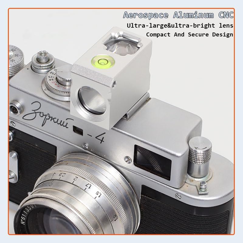MsCalido Universal Camera Metal Viewfinder, Waist-Level, Hot/Cold Shoe Interface, Film Camera Compatible (Plastic
