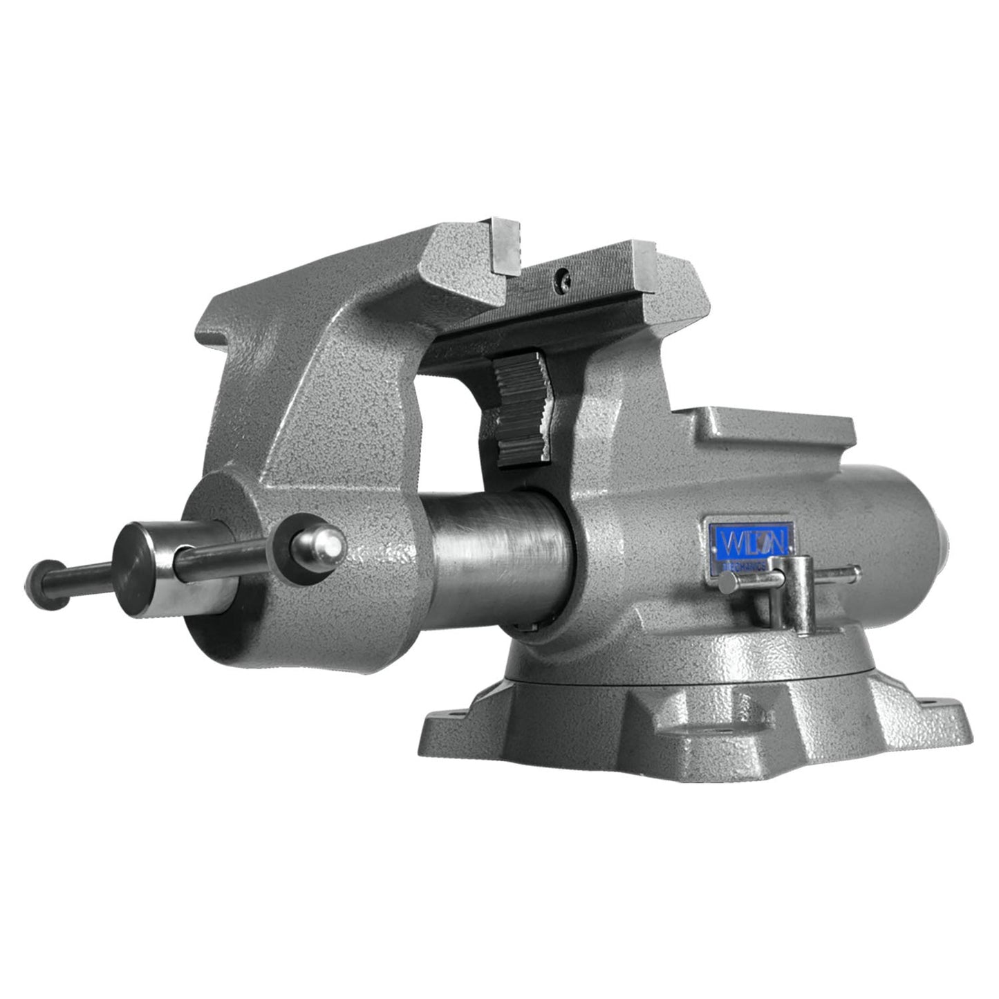 Wilton Mechanics Pro Bench Vise, 8" Jaw Width, 8-1/2" Jaw Opening, 4-1/2" Throat (Model 880M), Grey