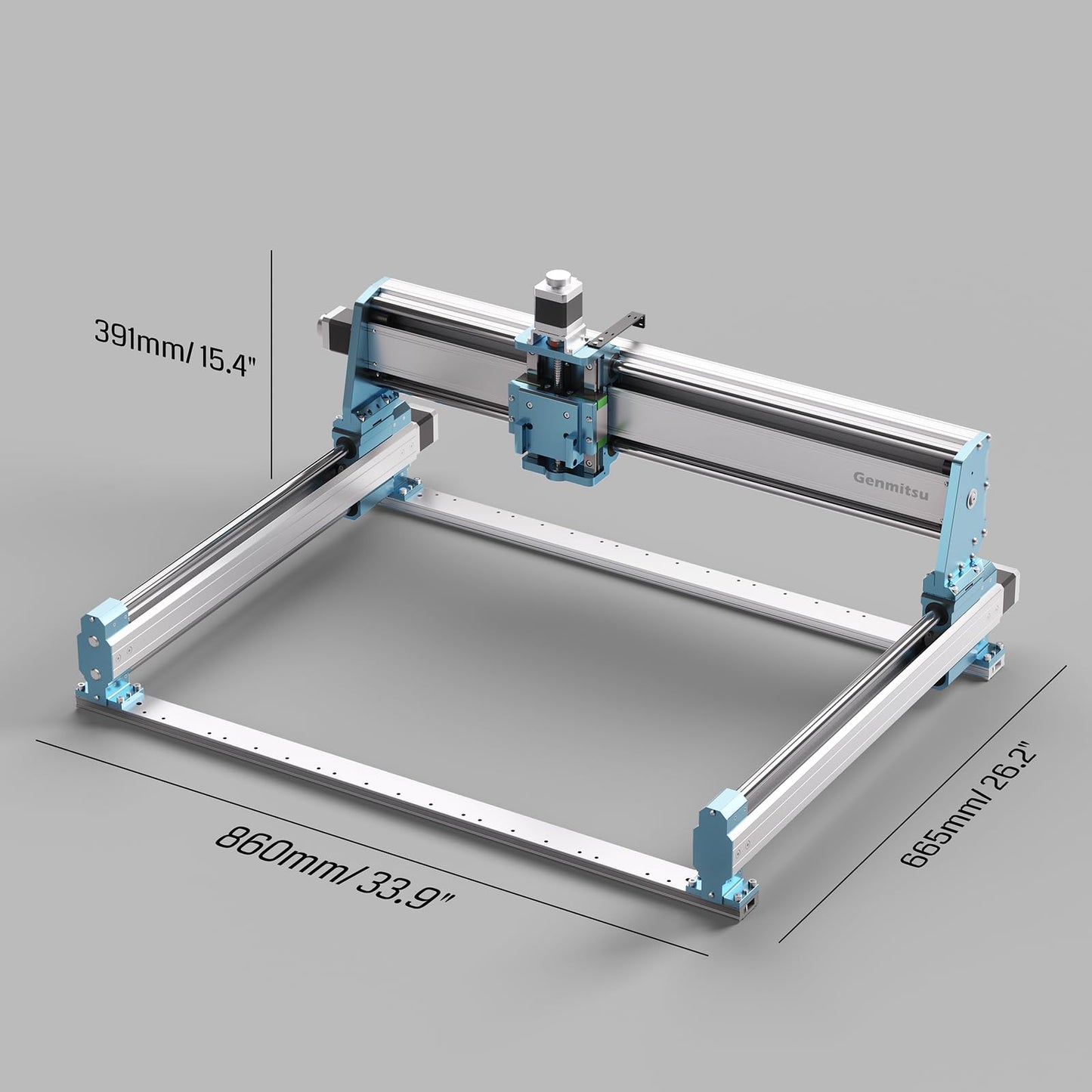 Genmitsu XZ-axis Extension Kit for 4040-PRO/4040-PRO MAX CNC Router Machine, with Linear Rails Driven, for Large Wood Engraving Carving Projects, Extend X-axis to 600mm, Upgrade 4040 to 6040/6060