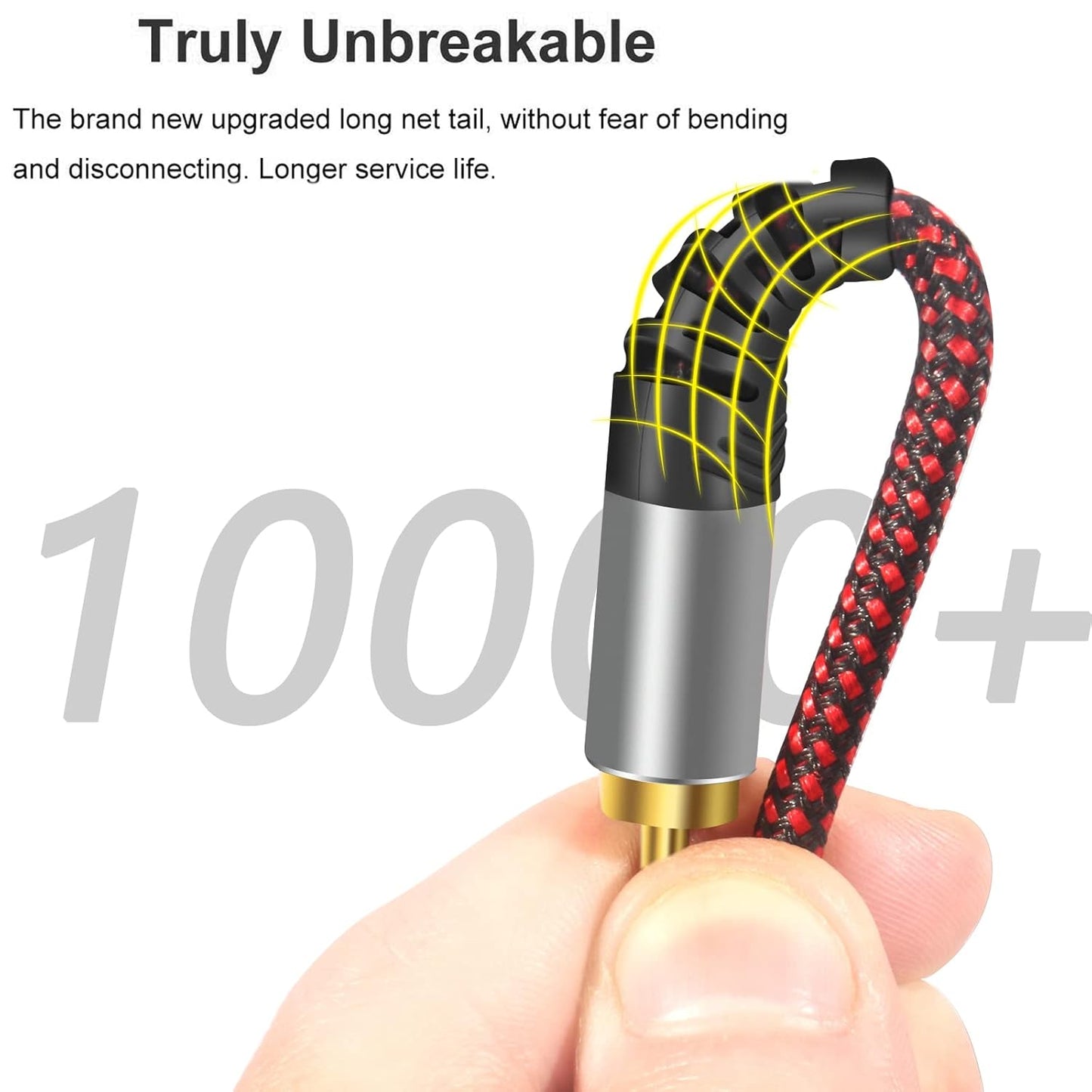 Tiierzon 5Ft,2Rca 2-RCA (5Ft) RCA Cable Male to Male Audio Stereo Subwoofer Cable [Hi-Fi Sound] Nylon-Braided Auxiliary