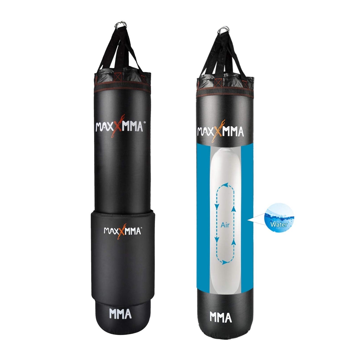 MaxxMMA 5 ft Water/Air Heavy Bag Kit (Adjustable Weight 70~140 lbs.)