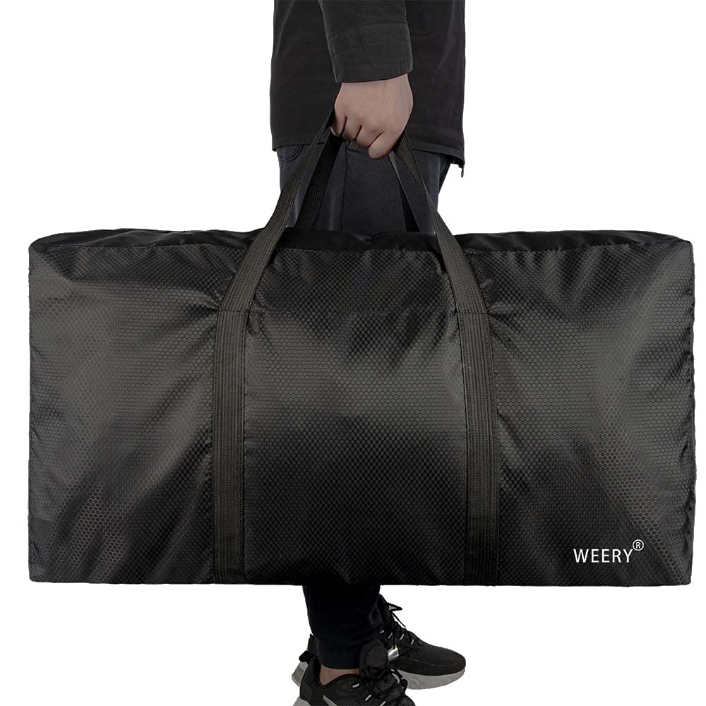 WEERY Extra Large Duffle Bag,96L Lightweight Travel Bag, Foldable Waterproof Duffel Bag for Men Women,Black