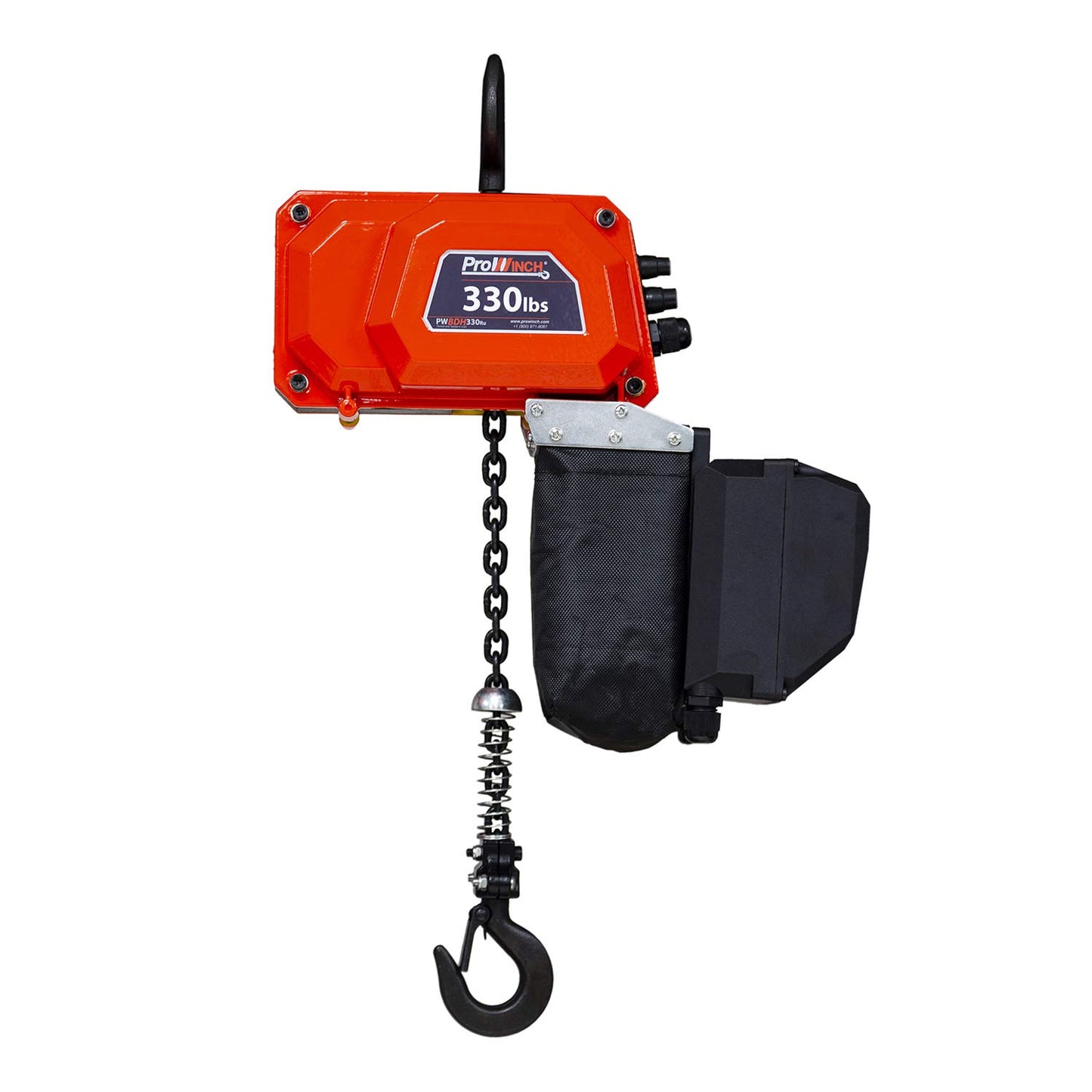Prowinch Electric Chain Hoist 110V 330lb Lifting Capacity, Single Speed Mini Hoist Lift, 10ft G80 Chain with Wireless Remote Control