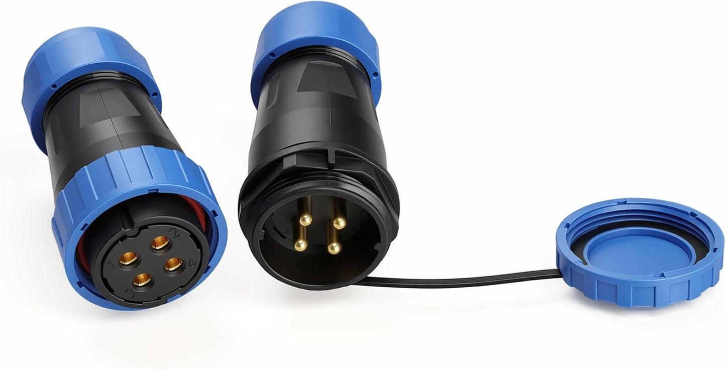 ZBLZGP TY28 IP68 4 Heavy Duty Docking Connector, Rated Pin, Ideal for Outdoor Lighting, Solar Power Systems