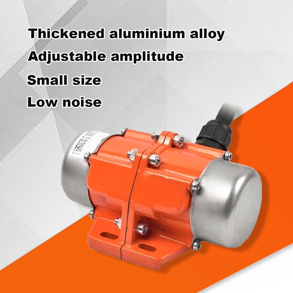 ATO AC 100W Concrete Vibrator Motor, 110V Low Noise Concrete Vibrating Motor, Adjustable Amplitude Easy to Install, Multi-Application Vibrator, 1 Phase 3600rpm, Used for Shaker Table, Sifters, Mixers