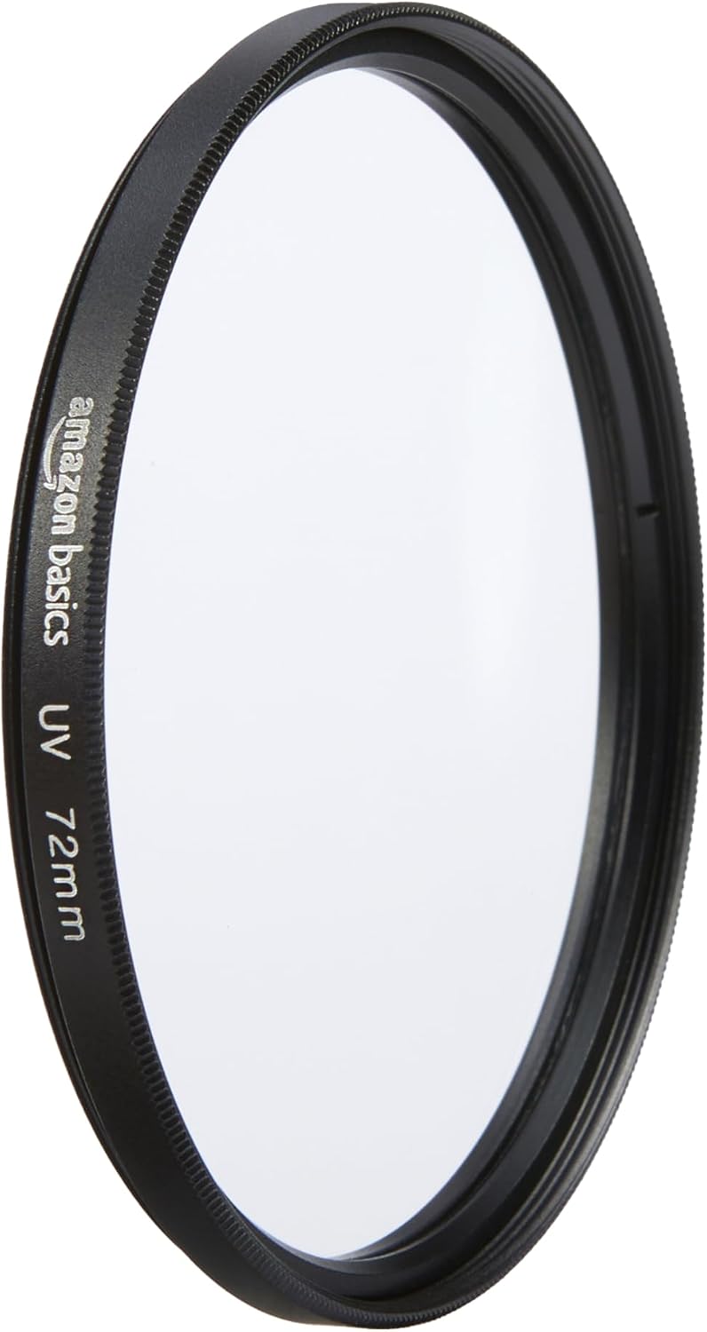 Amazon Basics 72mm UV Protection Camera Lens Filter, Scratch Resistant, Dust Resistant, Photography Filter