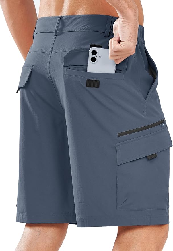 NORTHYARD Men's Cargo Hiking Shorts 9" Lightweight Outdoor Tactical Work Camping Sport Golf Casual Travel Fishing Multipocket