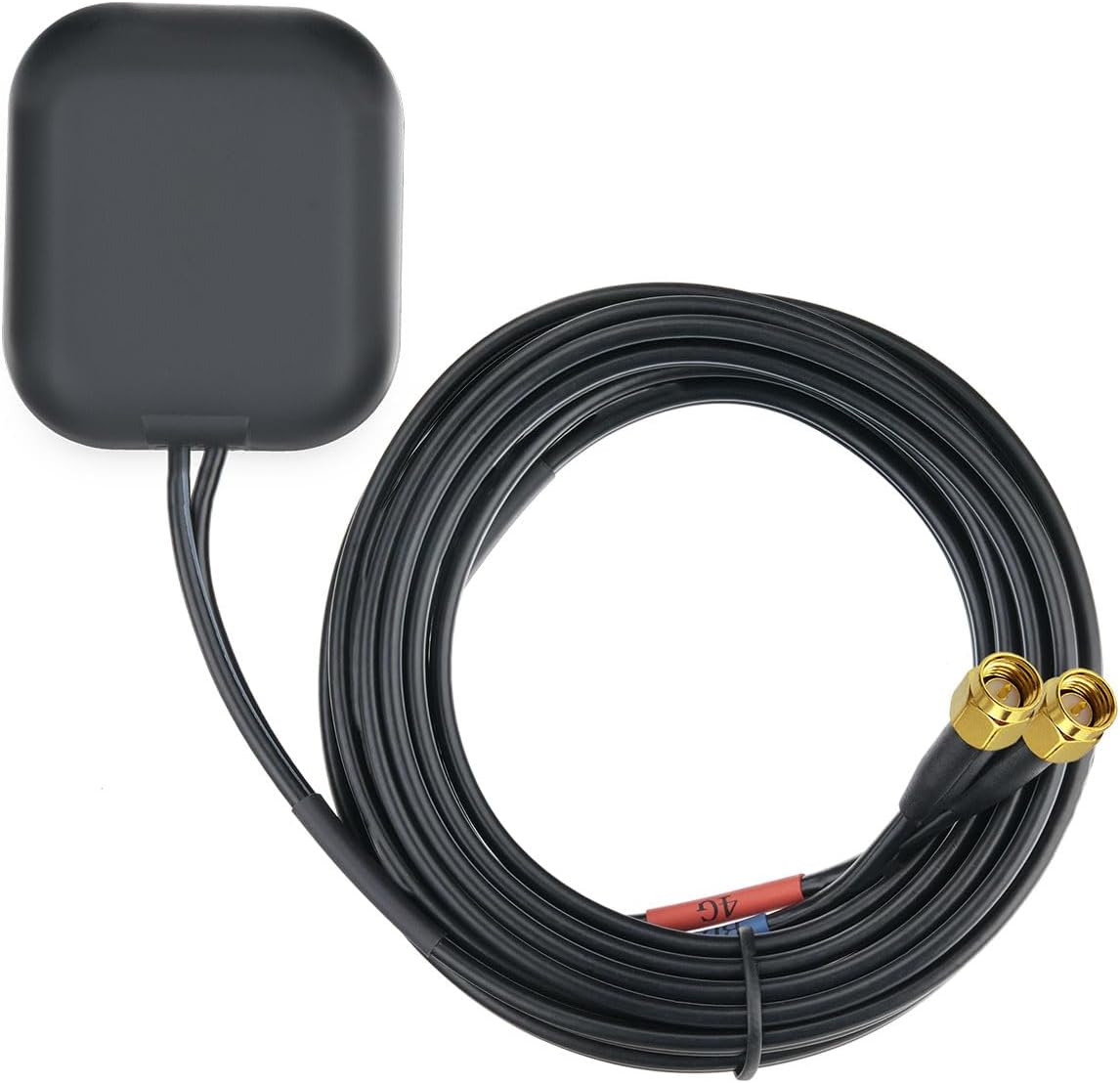 BINGFU 4G IP65 Dual-Band GPS/BeiDou + High-Gain Antenna with SMA Male Connector Waterproof for IoT/Telematics