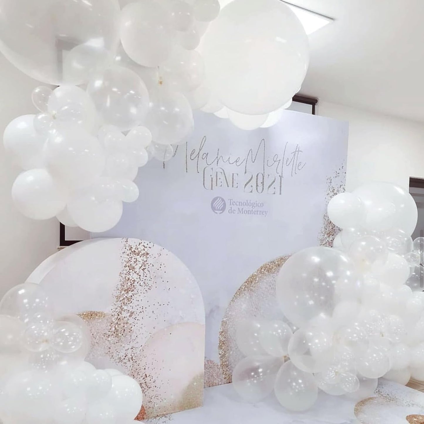 RUBFAC Clear Balloons - 129-Piece Set in Various Sizes for Birthday & Wedding Decorations | Transparent