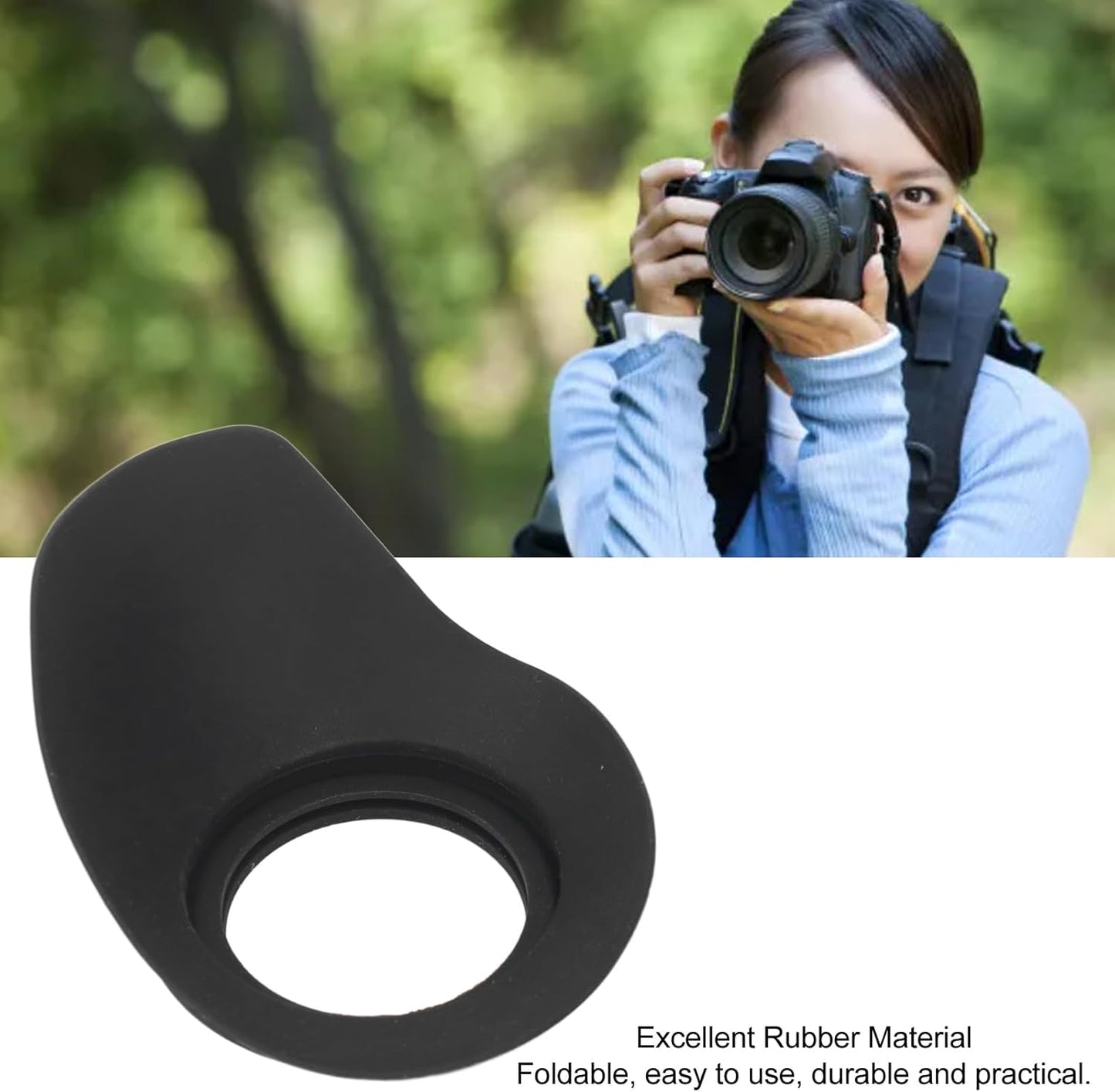 ZCZDHNA Camera Viewfinder Eyecup Rubber Eyepiece Multifunctional Shock Reduction Comfortable Compatibility Easy