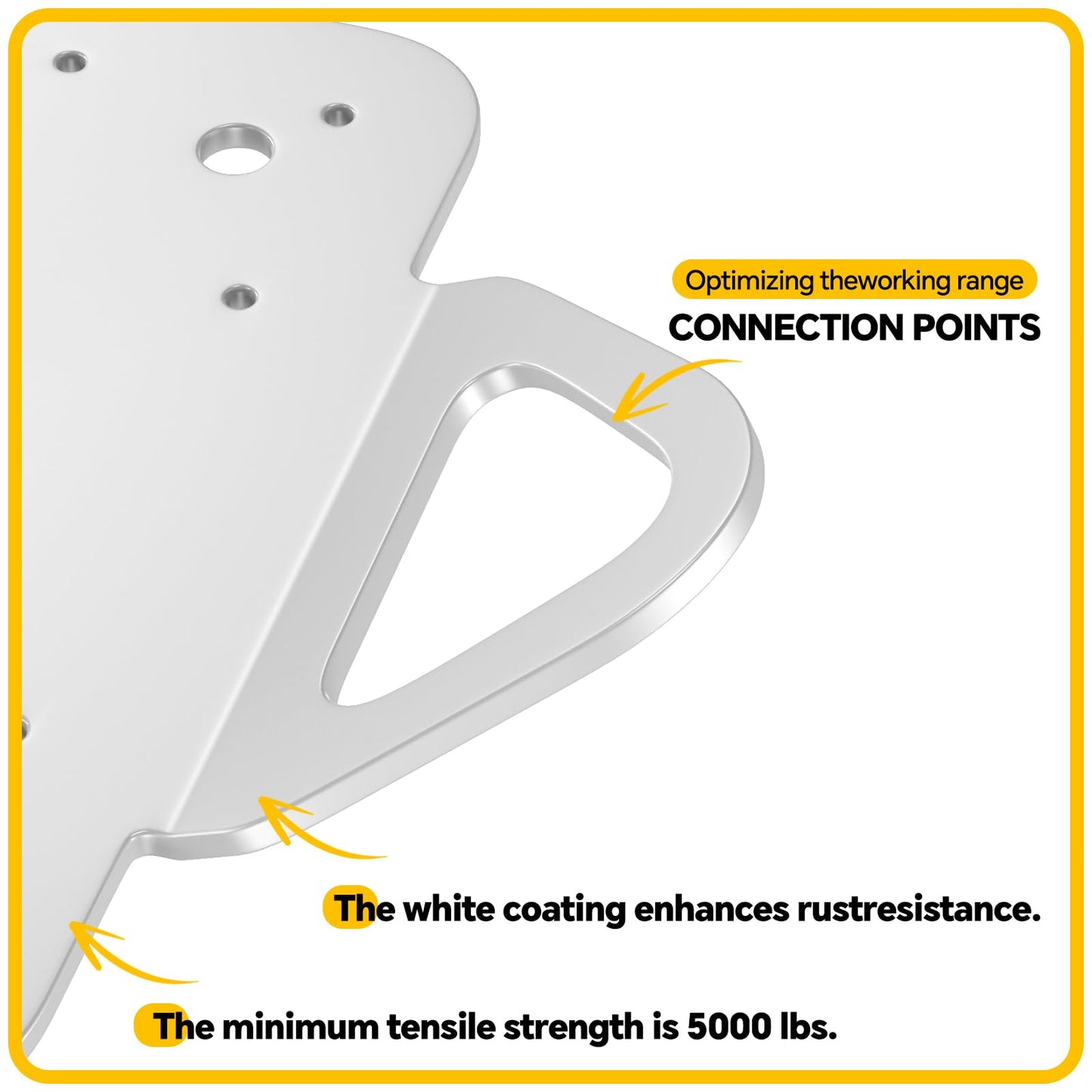 ‎Apex Guard Fall Protection 360° Rotating Roof Anchor with 4-Side D-Rings – Heavy-Duty Galvanized Steel Permanent Roof Safety Anchor for Commercial & Residential Use