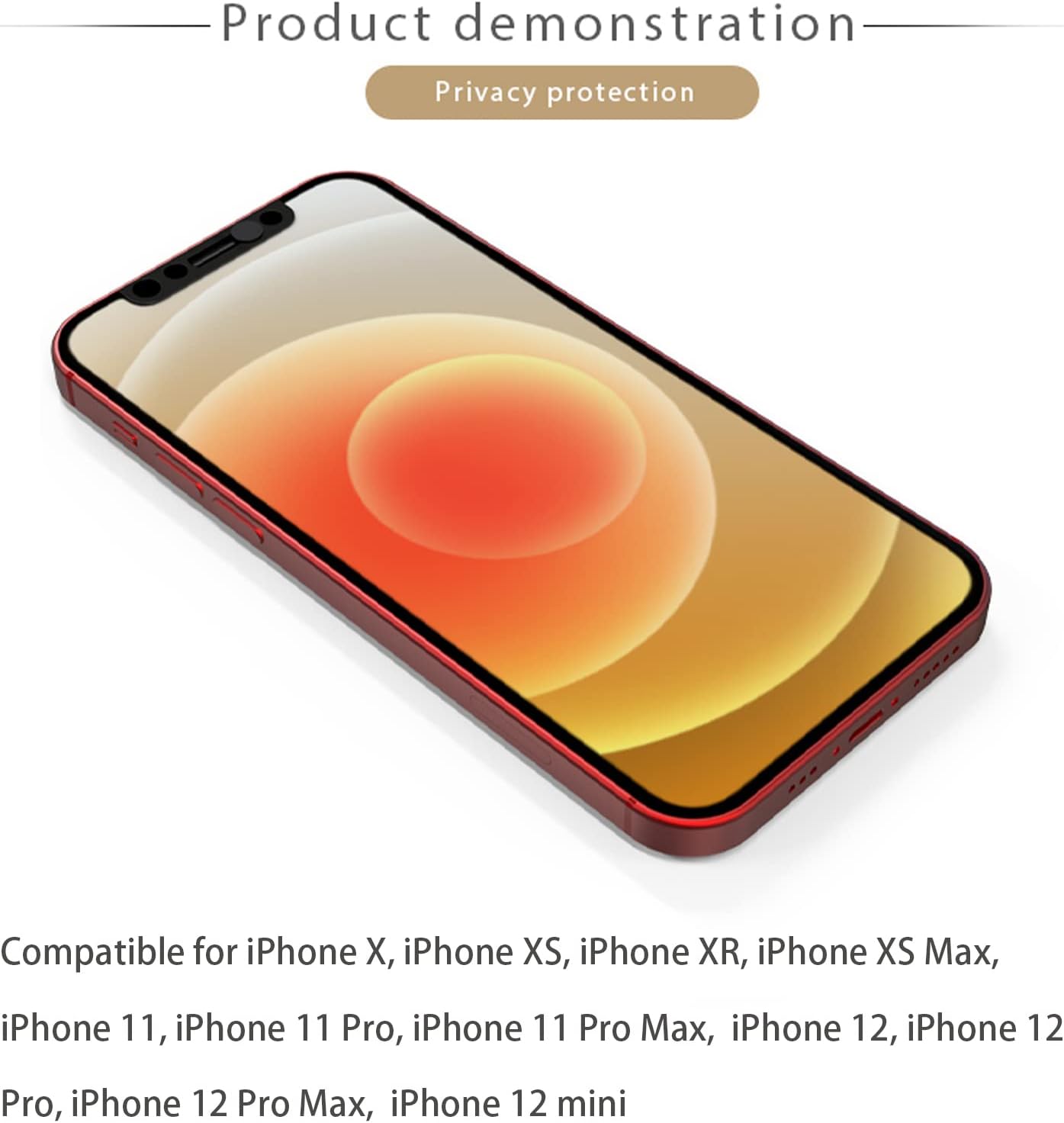 EYSOFT 11/11 Pro/11 12/12 /12Pro /12Pro Phone Front Camera Cover,Webcam Cover Compatible for iPhone X/XS/XR/XS Max