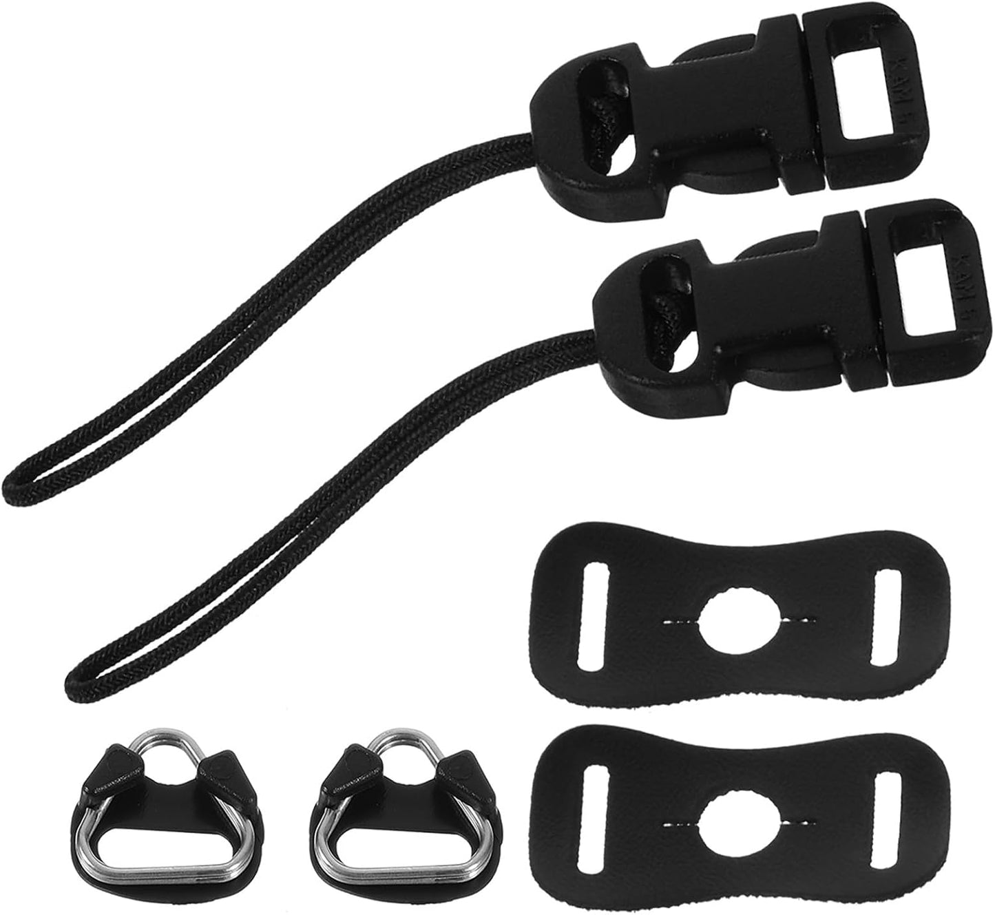 DECORNIJIA Set Camera Strap Connectors and Triangle Split Rings Replacement with Leather Protector Covers and Thick