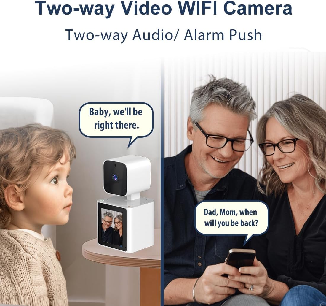 CIAJIE Camera,1080P CS10 Home Security Camera Indoor,Pet Dog Camera with Two Way Video,Monitor