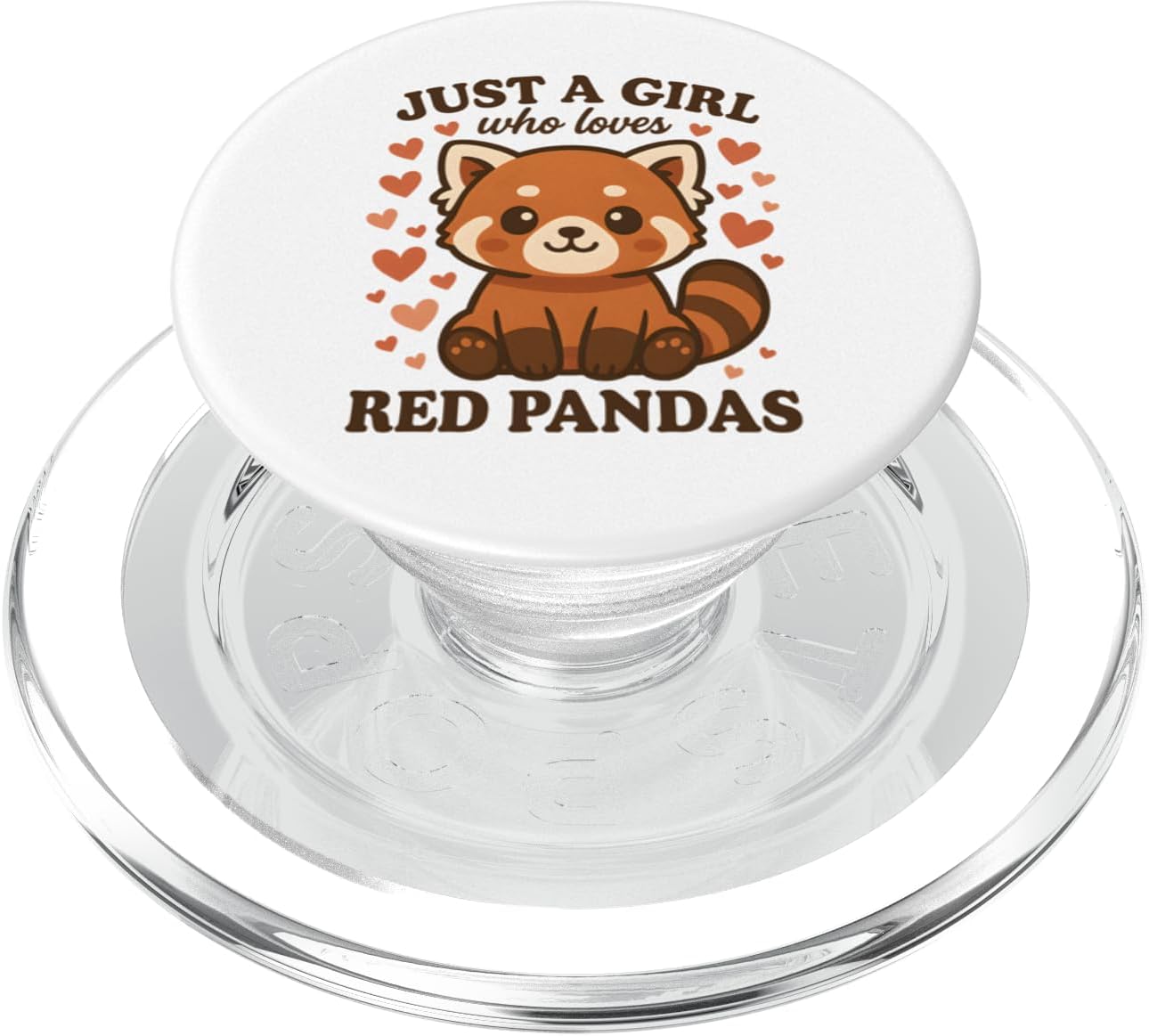 Cute & Funny Red Panda Apparel Gifts Just A Girl Who Loves Red Pandas PopSockets PopGrip for MagSafe