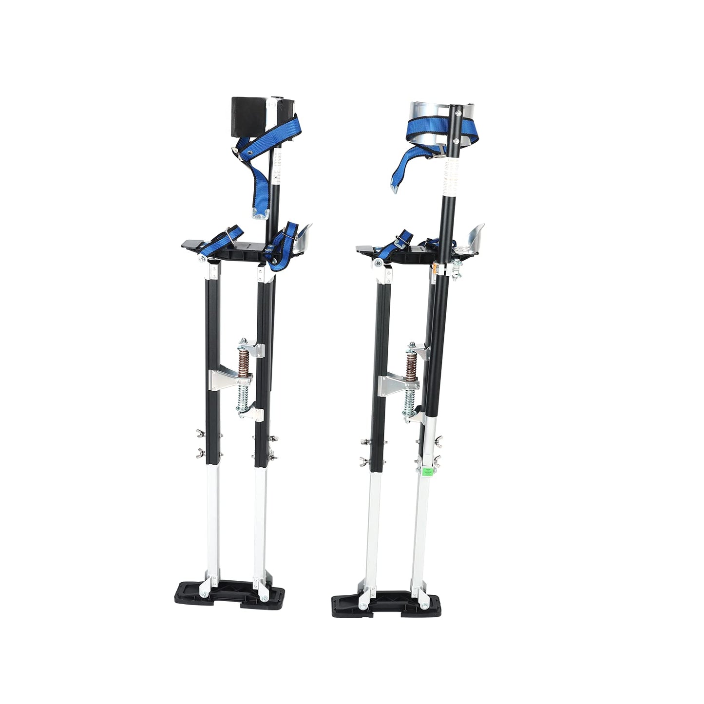 FSBNJKS 36"-50" Black Drywall Stilts Aluminum Tool Stilt with Protective Knee Pads Portabl Adjustable For Painter Walking Painting