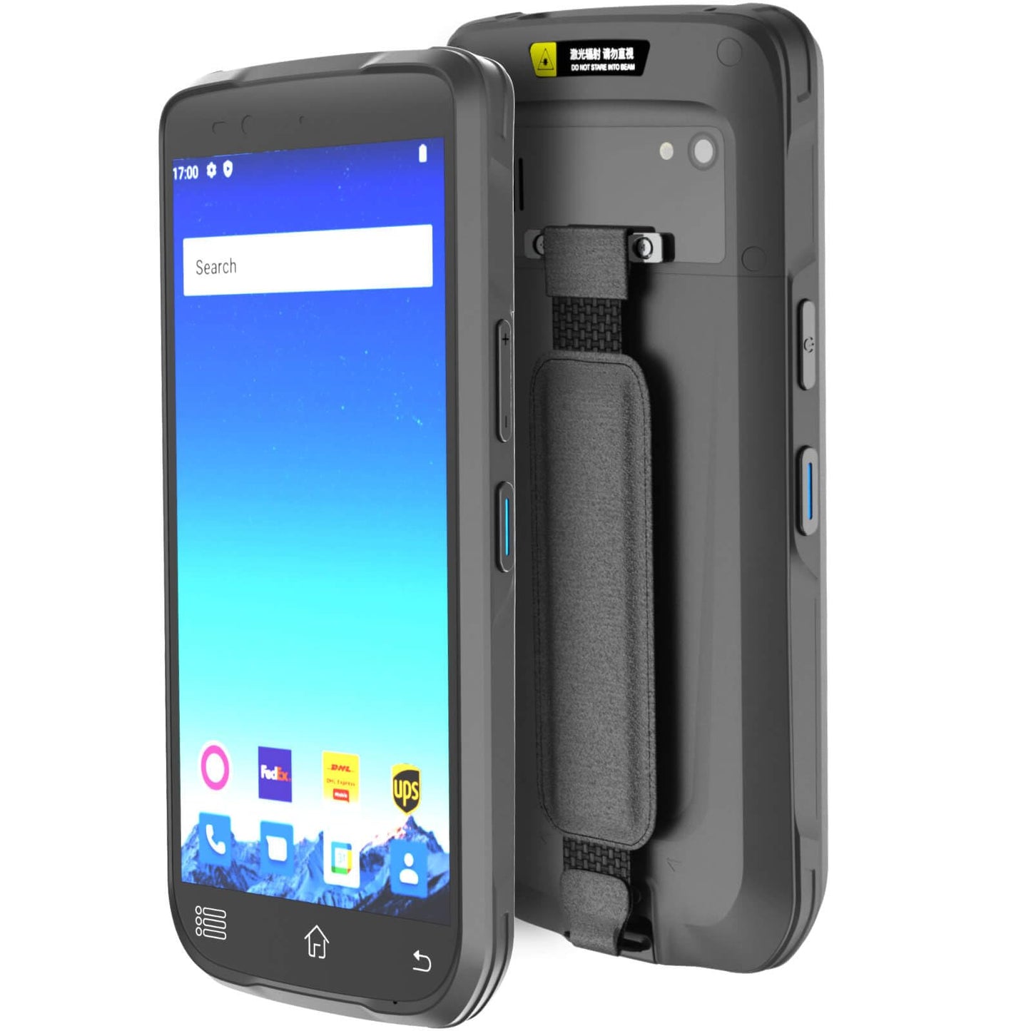 Rayoungtek Rugged Android Barcode Scanner Handheld Mobile Computer 1D 2D QR Code NFC Reader IP66 4G WiFi 6.0" Touch Screen for Inventory Retail Logistics