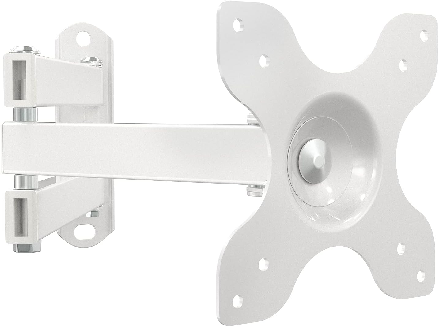WALI 15 inch 13 32 inch 100x100mm (1330LM-W), TV Wall Mount Articulating LCD Monitor Full Motion Extension Arm Tilt