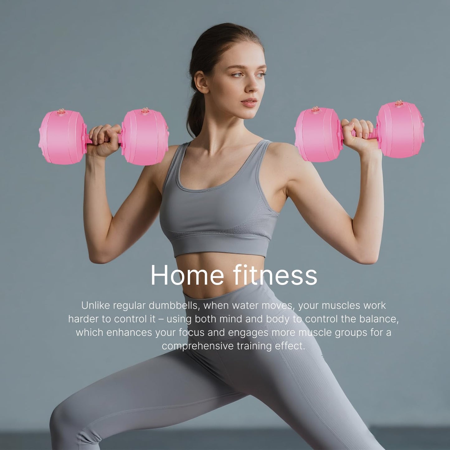 DEIRIS Soft Water Filled 6LBS Dumbbell Set of 2,Small Hand Weights for Women, Dumbbells for Home Gym Exercise Training