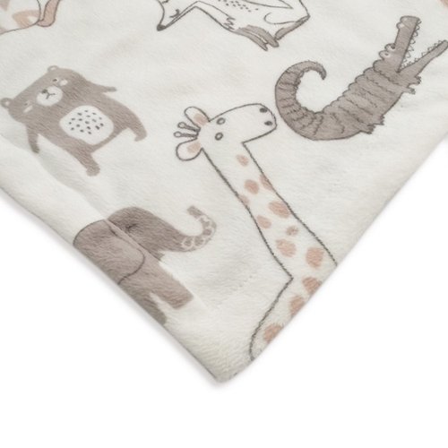 BORITAR Elephant Baby Security Blanket - Soft Minky Dot Fabric Lovey with Adorable Animal Backing | 14 Inch