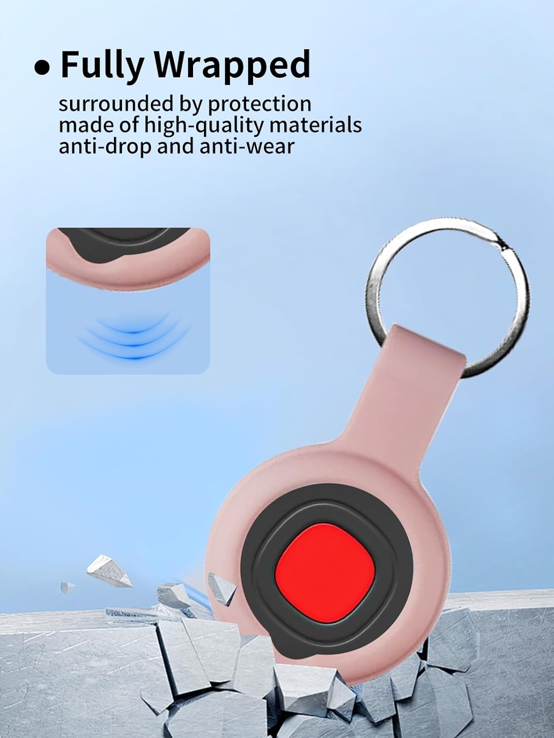 UYRUREL Case for Mili Smart Tracking Tag - Superior Silicone Build, Shockproof & Anti - Slip. Fits Widely, Protects