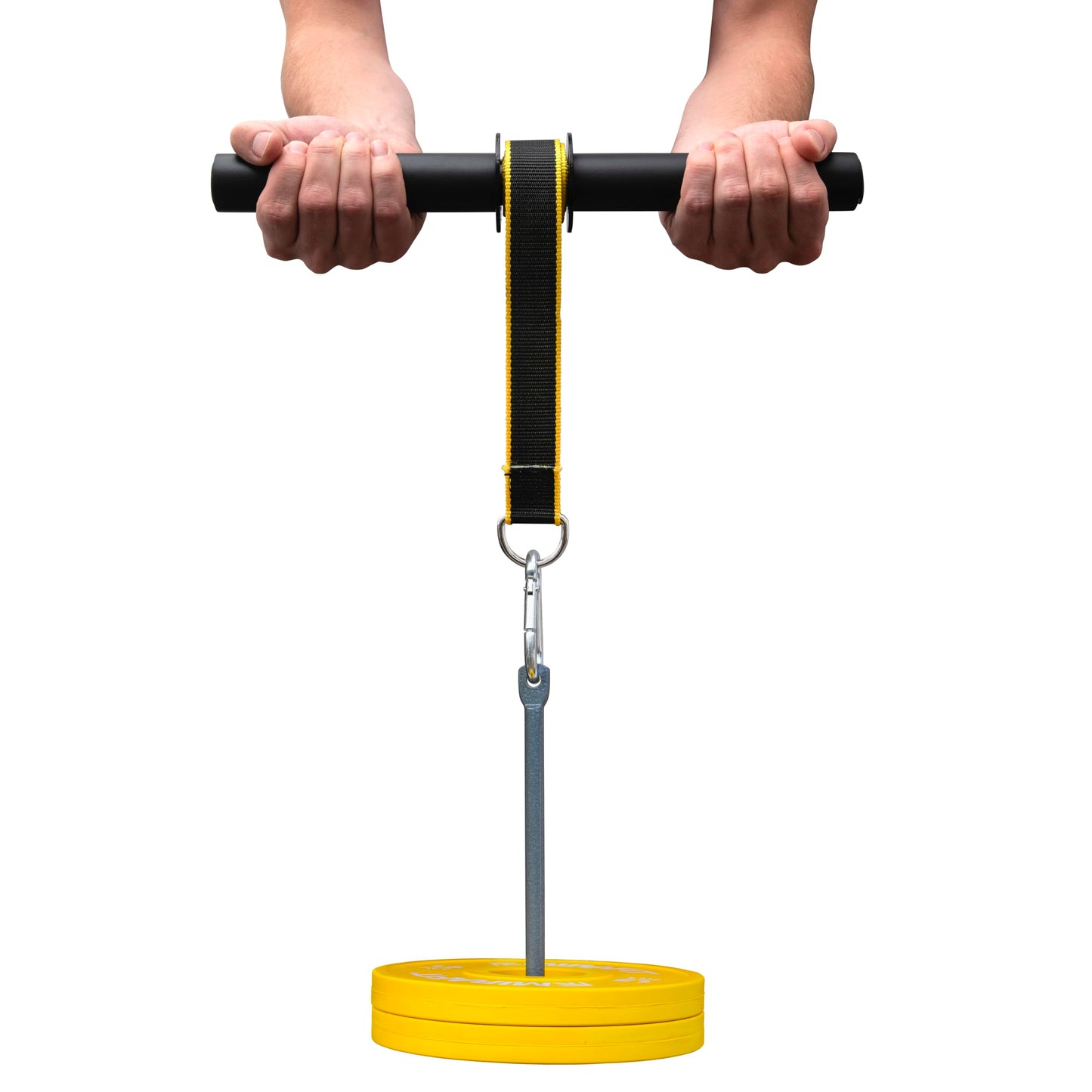 Heavy Duty Forearm Blaster & Wrist Roller - 15" Wide Handle Grip Strength Trainer with 3"x8" Weight Holder - Build Muscle, Enhance Grip & Arm Endurance for Home Gym Workouts