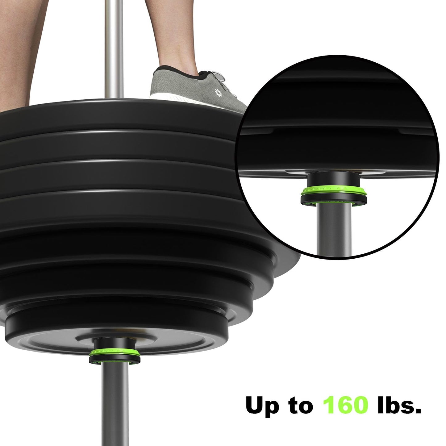 POWER GUIDANCE 50mm Barbell Clamps Barbell Collars, Quick Release Weight Olympic Barbell Clips for Bars, Non-Slip Olympic Barbell Clamps for Workout Weightlifting Fitness Training