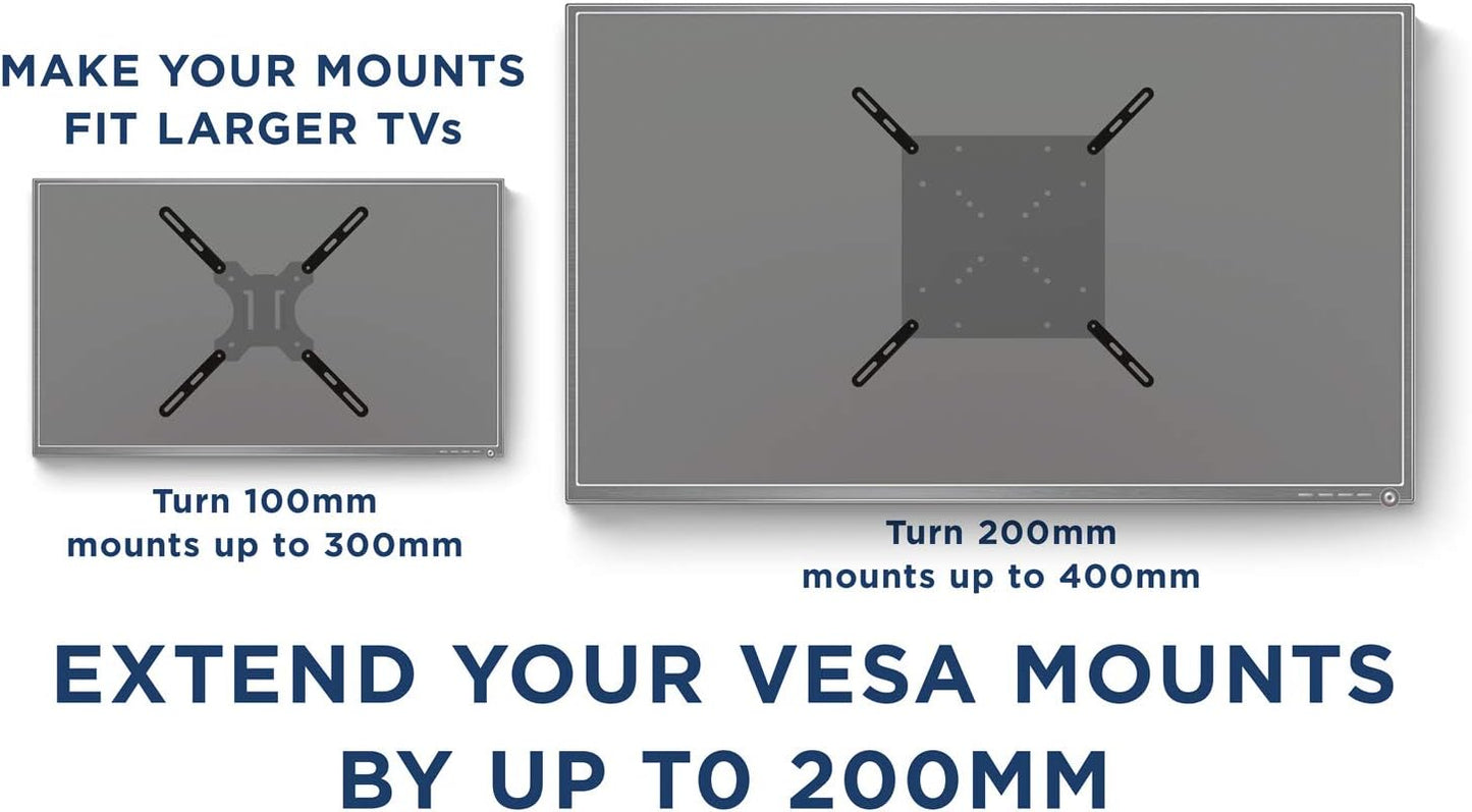 Mount-It! 200x200 mm 400x200 400x400 mm 32 Inch 55 Inch VESA Mount Adapter Kit | TV Wall Mount Bracket Adapter Converts