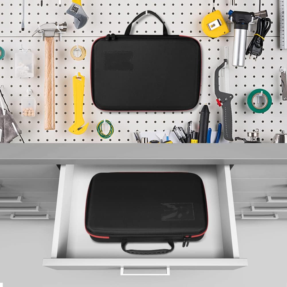 199+ 9V Battery Organizer Holder Storage Case with Tester,Waterproof Carrying Case Bag,Battery Vault Box for Garage