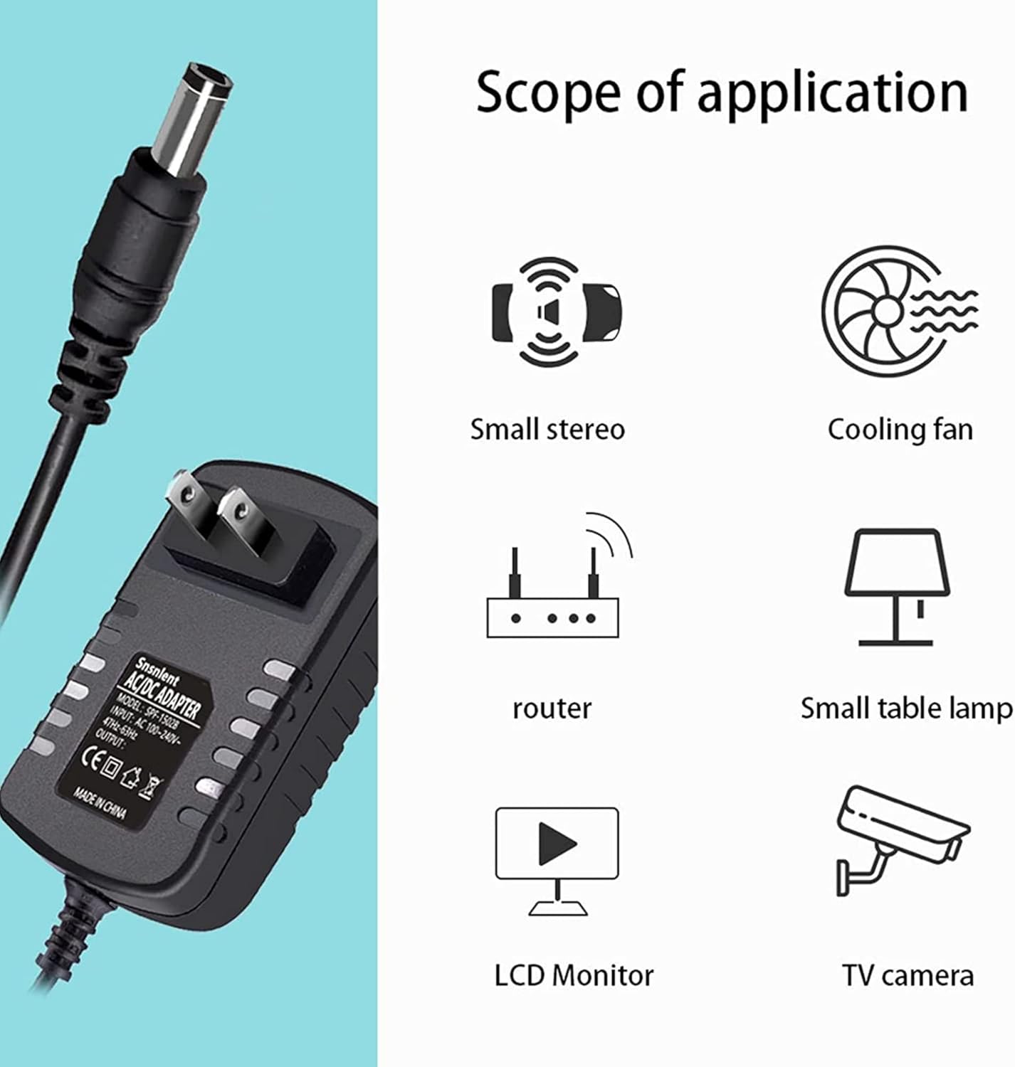 Dysead AHD7-1682 16 AC/DC Adapter Compatible with Night Owl Channel DVR Video System Power Supply Cord Cable PS Wall