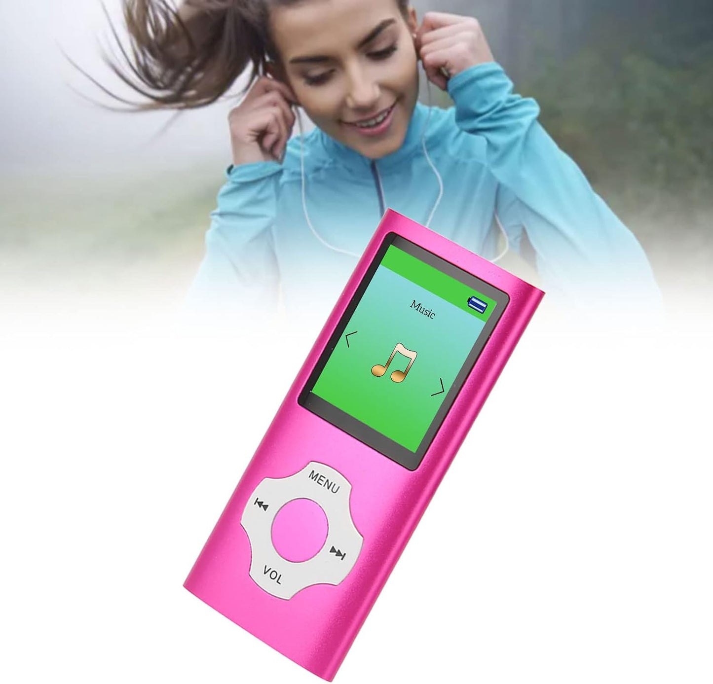 Jectse MP3 MP3 MP3 Player, Kids Player Portable Audio Music Player with FM Radio, Voice Recorder, E Book, HiFi Lossless
