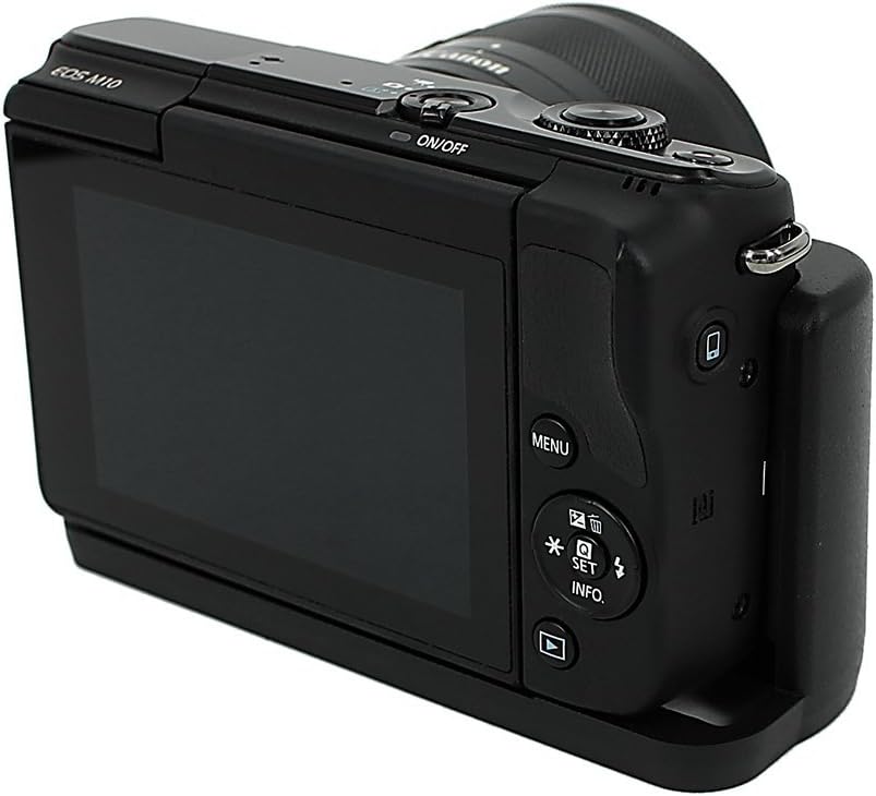 M10 Fotodiox Pro, All Metal Black Camera Hand Grip for Canon EOS Mirrorless Digital Camera with Battery Access
