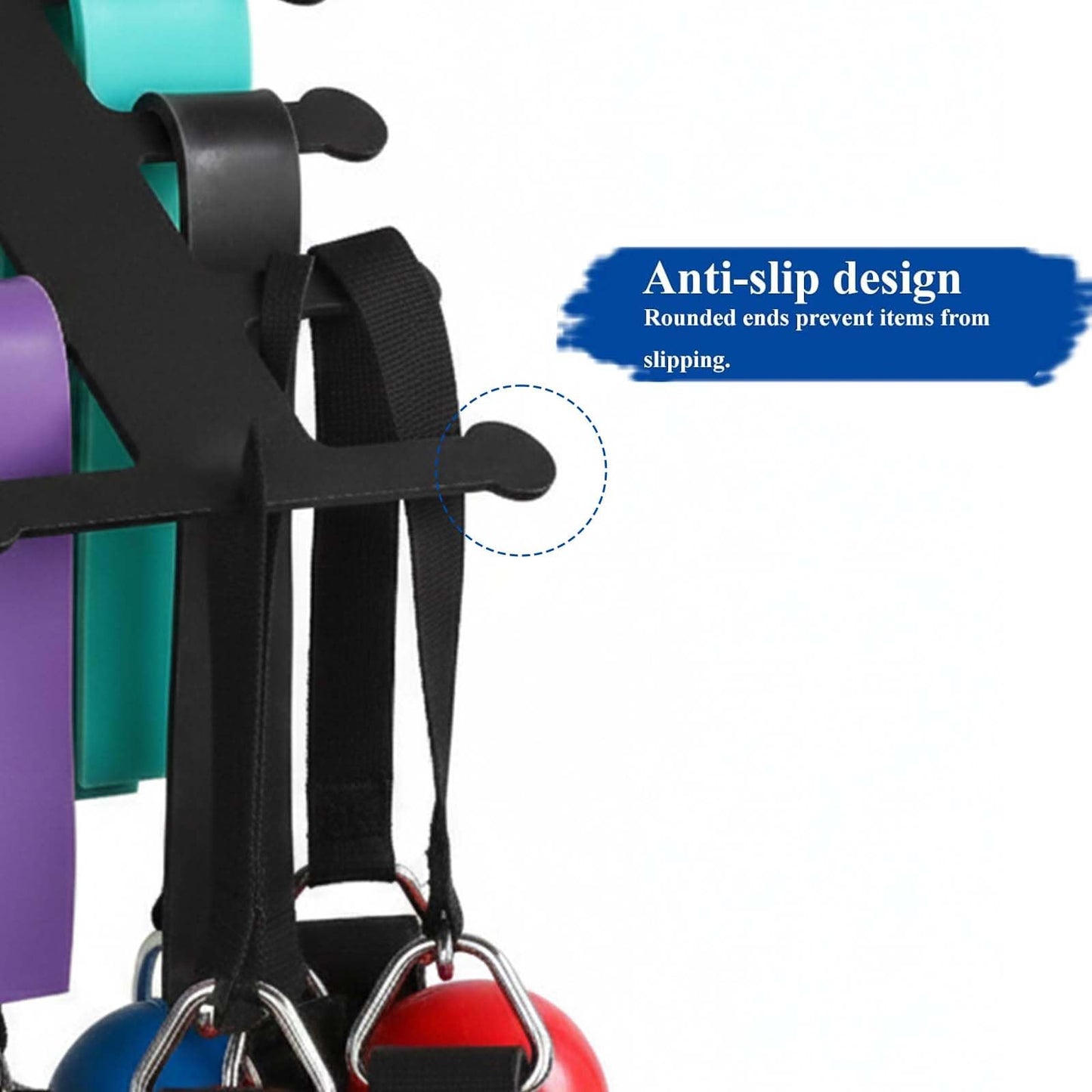 Resistance Rack Band Storage Hanger Gym Equipment Organizer Pull Up Bands Jump Ropes, Storage Rack for Home Gym