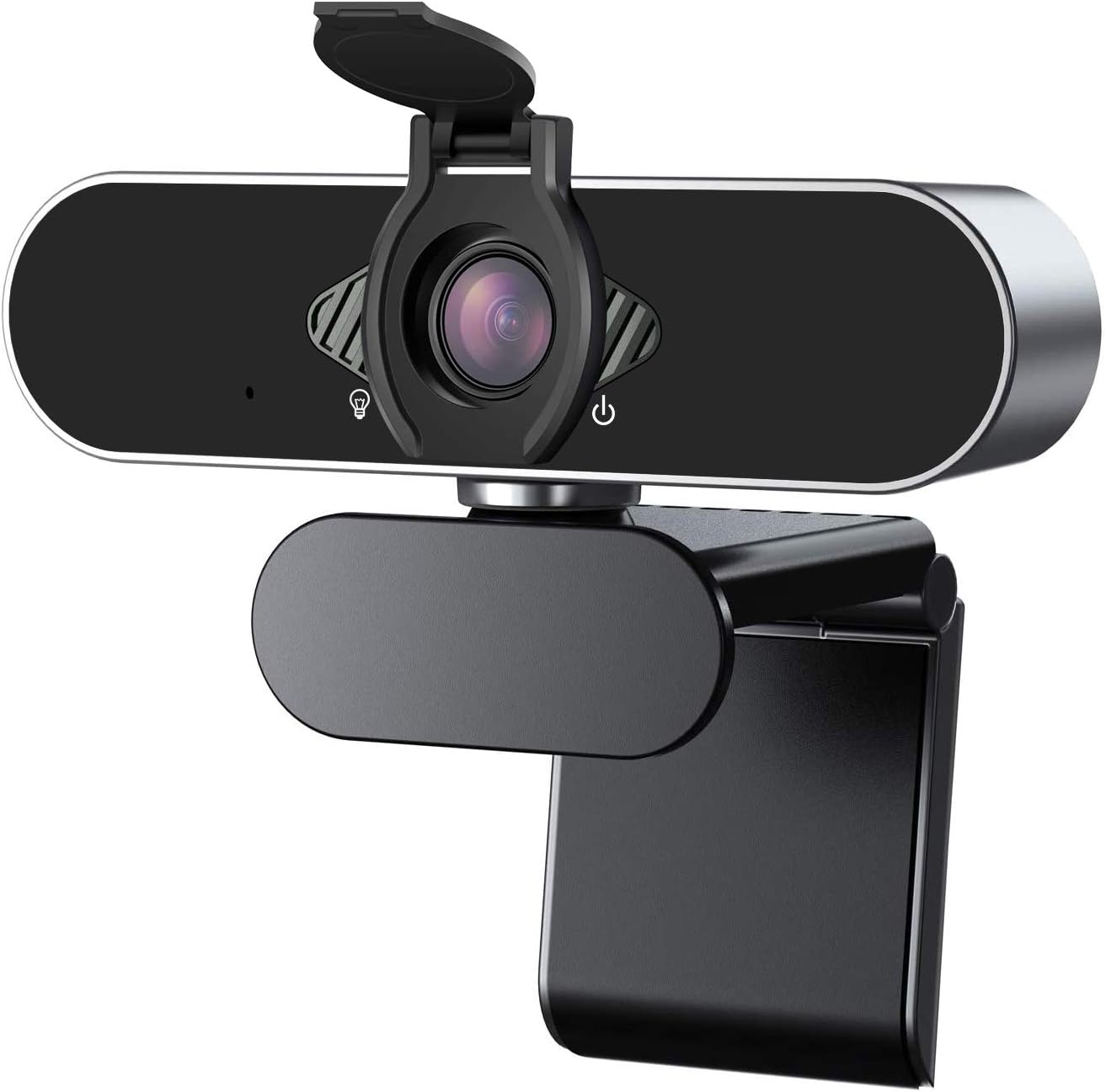 Wennyn 1080P 1080P 360 Webcam HD with Microphone & Privacy Cover, USB Web Cam with Live Streaming HD Video for Mac, PC