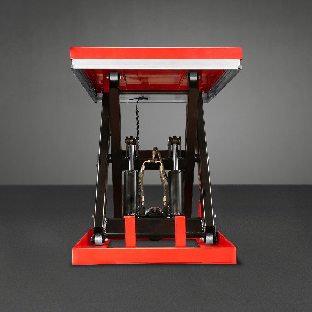 Mechmaxx 4400lbs Capacity Stationary Powered Hydraulic Lift Table, 51.2” x 33.5” Platform, 41.3” Lift Height, UL Certified Moto,Model ELT44