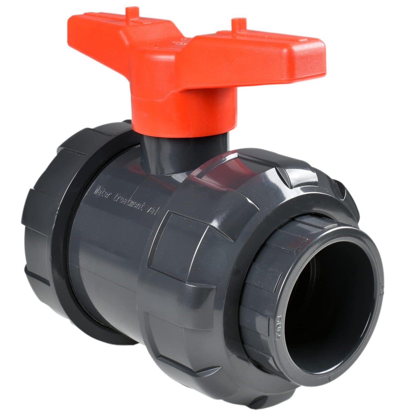 AIPOR True Union Ball Valve 4" with Full Port (1-Pack), Rated at 230 PSI, UPVC Full Flow Ball Valve - U.S. ASTM EPDM O-Rings and Reversible PTFE Seats, 4 inch Socket (4")