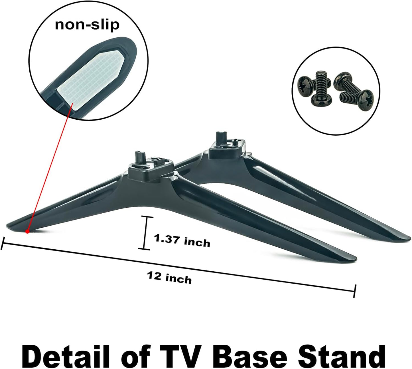 AIDITIYMI 58R6E3 L-1738 R-1738 Replacement Base Stand TV Legs Compatible with Hisense TV