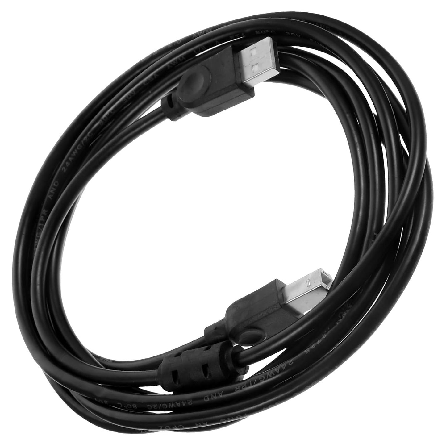 3 2.0 balacoo Printer USB Cable Meter Black USB Computer Accessory for Office and Home Printing, Scanner and Copier