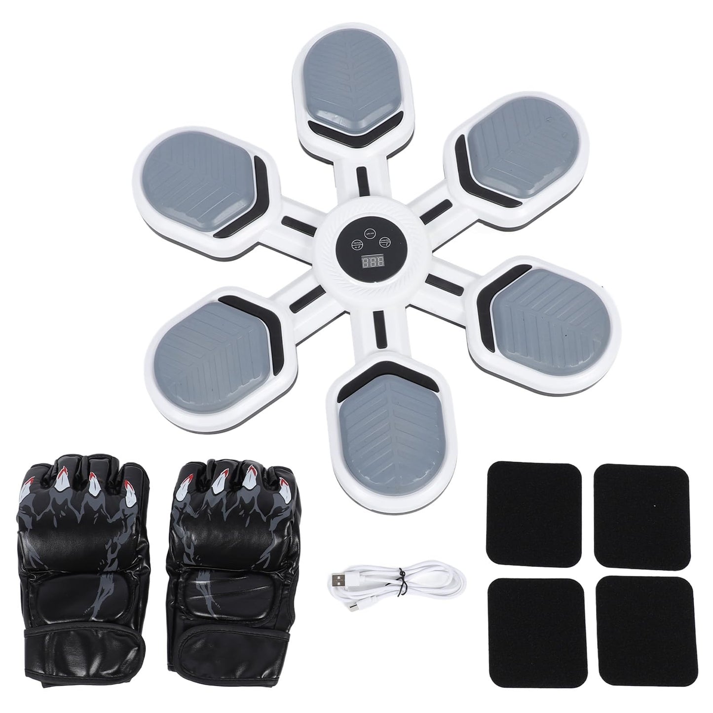 Alomejor Music Boxing Machine, Smart Electronic Punching Target with Interactive Training for Home Gym, Hangable Wall Equipment for Boxing Fitness