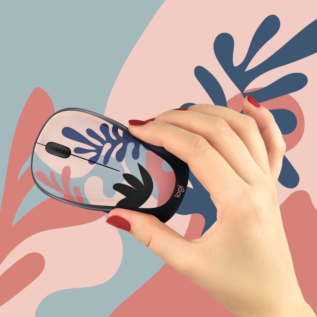 Logitech Limited Edition Design Collection Wireless Mouse - Colorful & Portable